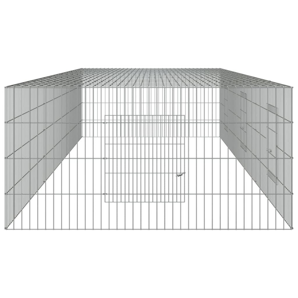 Kavez za zečeve s 3 panela 325x109x54 cm od pocinčanog željeza