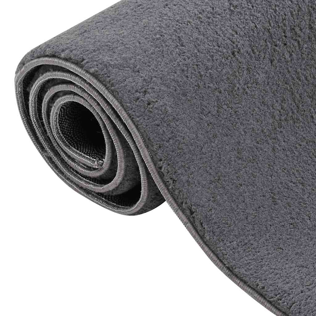 Perivi pahuljasti tepih 160 x 230 cm protuklizni antracit