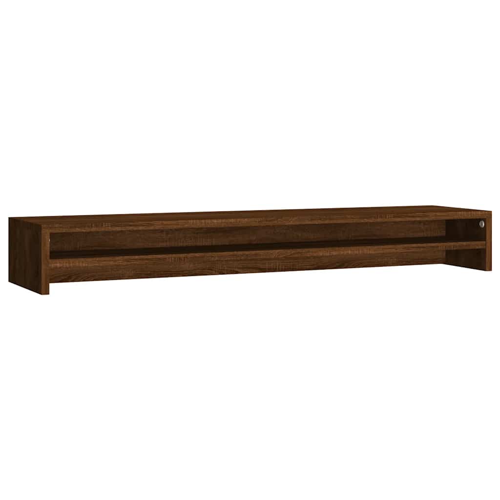 Stalak za monitor boja smeđeg hrasta 100 x 24 x 13 cm drveni