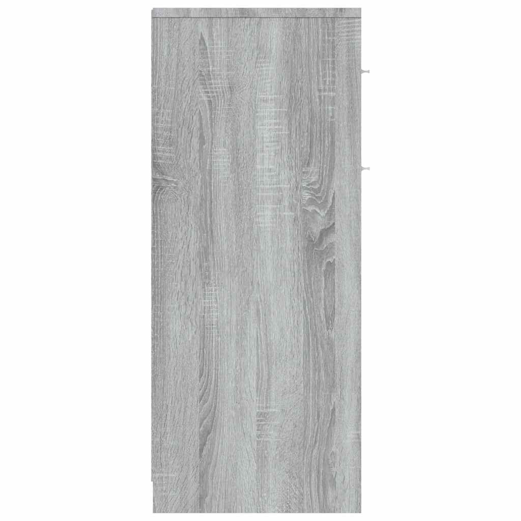 Kupaonski ormarić sivi hrast 60 x 33 x 80 cm konstruirano drvo