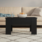 Stolić za kavu crni 79 x 49 x 41 cm od konstruiranog drva