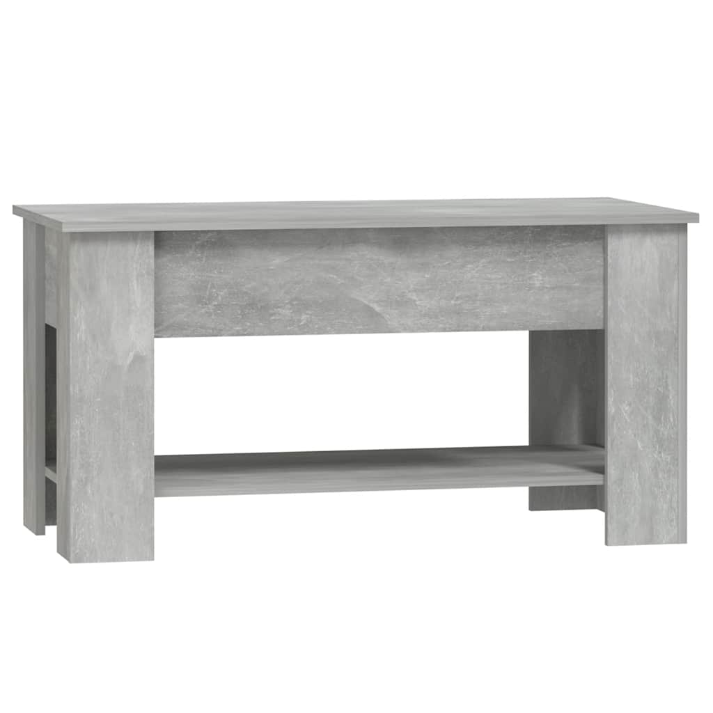 Stolić za kavu boja betona 101x49x52 cm konstruirano drvo