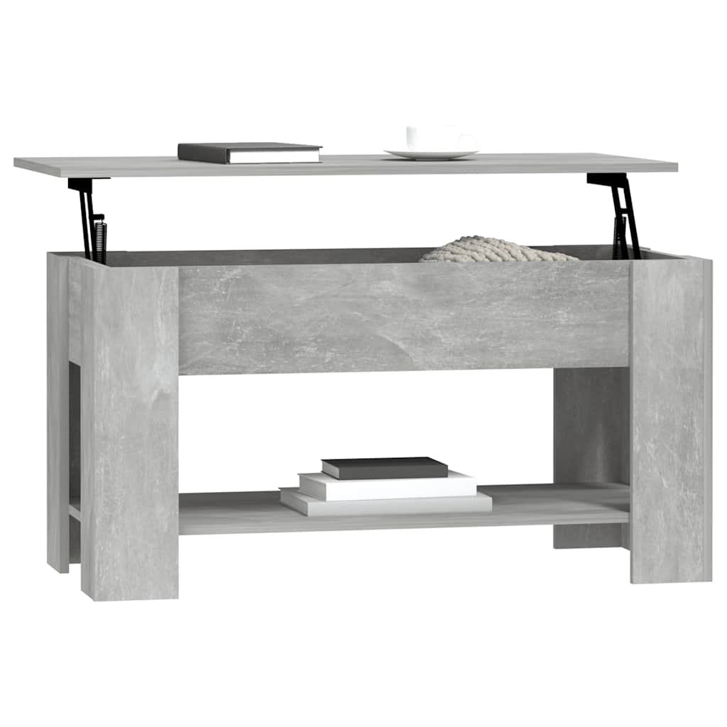 Stolić za kavu boja betona 101x49x52 cm konstruirano drvo