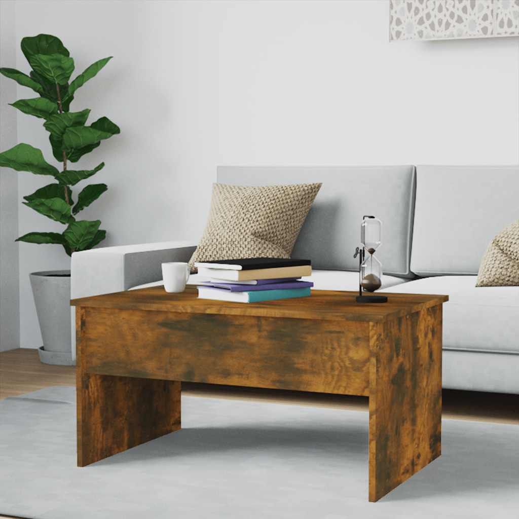 Stolić za kavu boja hrasta 80x50,5x41,5 cm konstruirano drvo