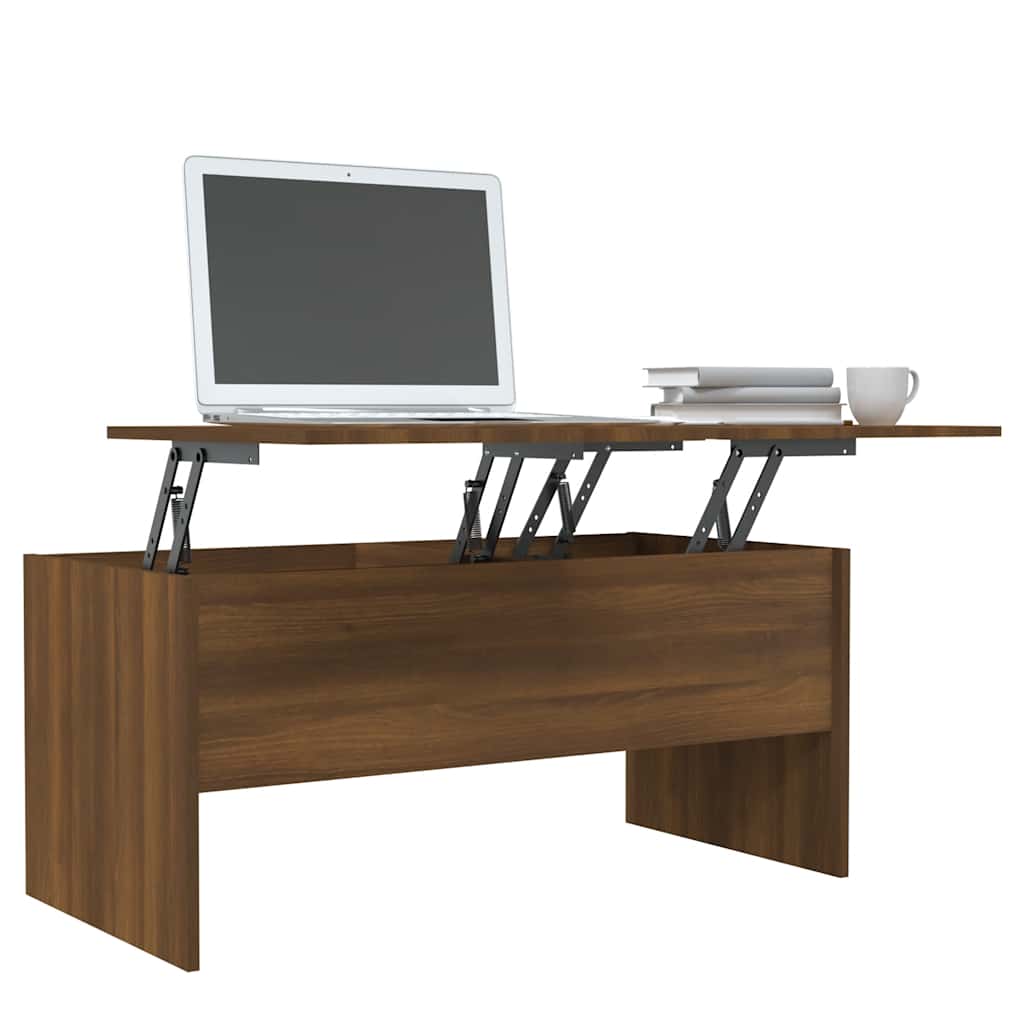 Stolić za kavu Smeđa hrasta 102x50,5x46,5 cm konstruirano drvo