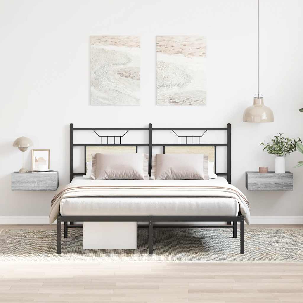 Viseći noćni ormarići 2 kom boja hrasta 40 x 30 x 15 cm drveni
