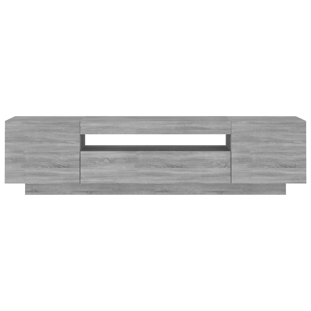 TV ormarić s LED svjetlima boja hrasta sonome 160 x 35 x 40 cm
