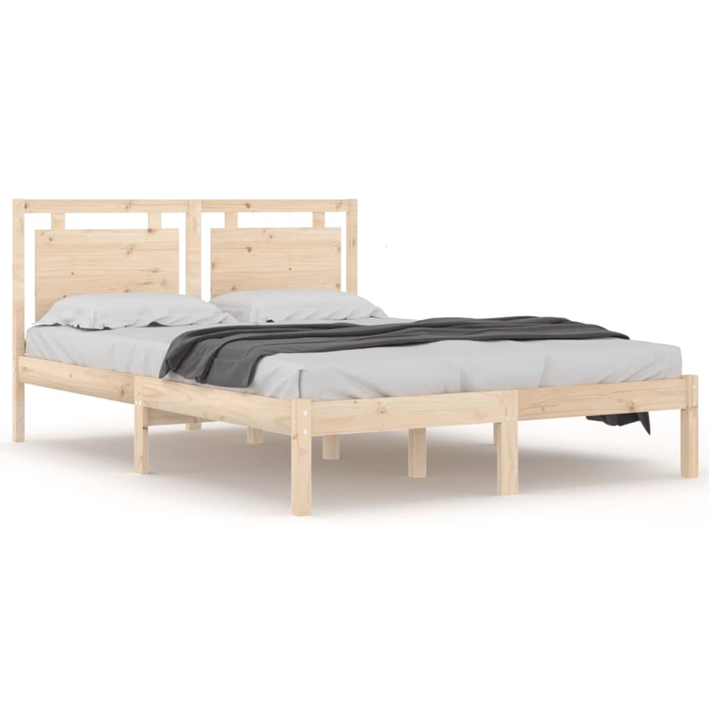 Okvir za krevet od masivnog drva 150 x 200 cm veliki bračni