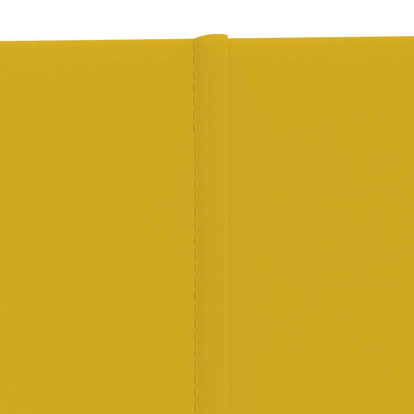 Zidna uzglavlja 12 pcs Žuta 60 x 30 cm Baršun