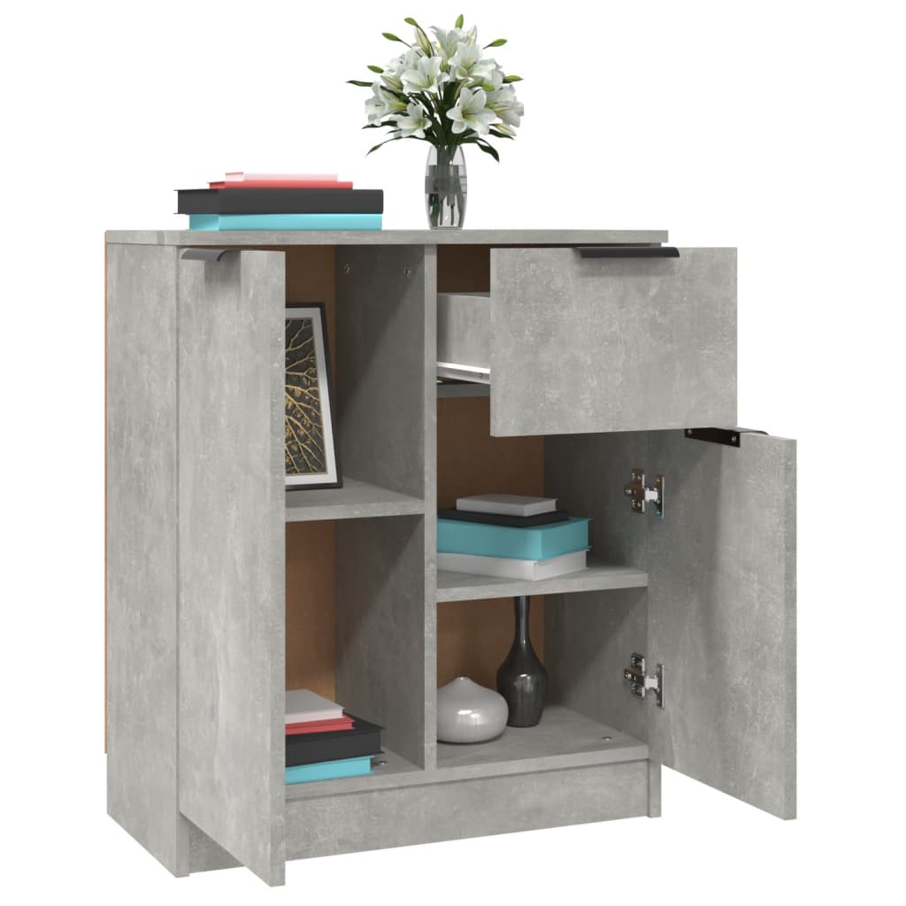 Komoda siva boja betona 60x30x70 cm od konstruiranog drva