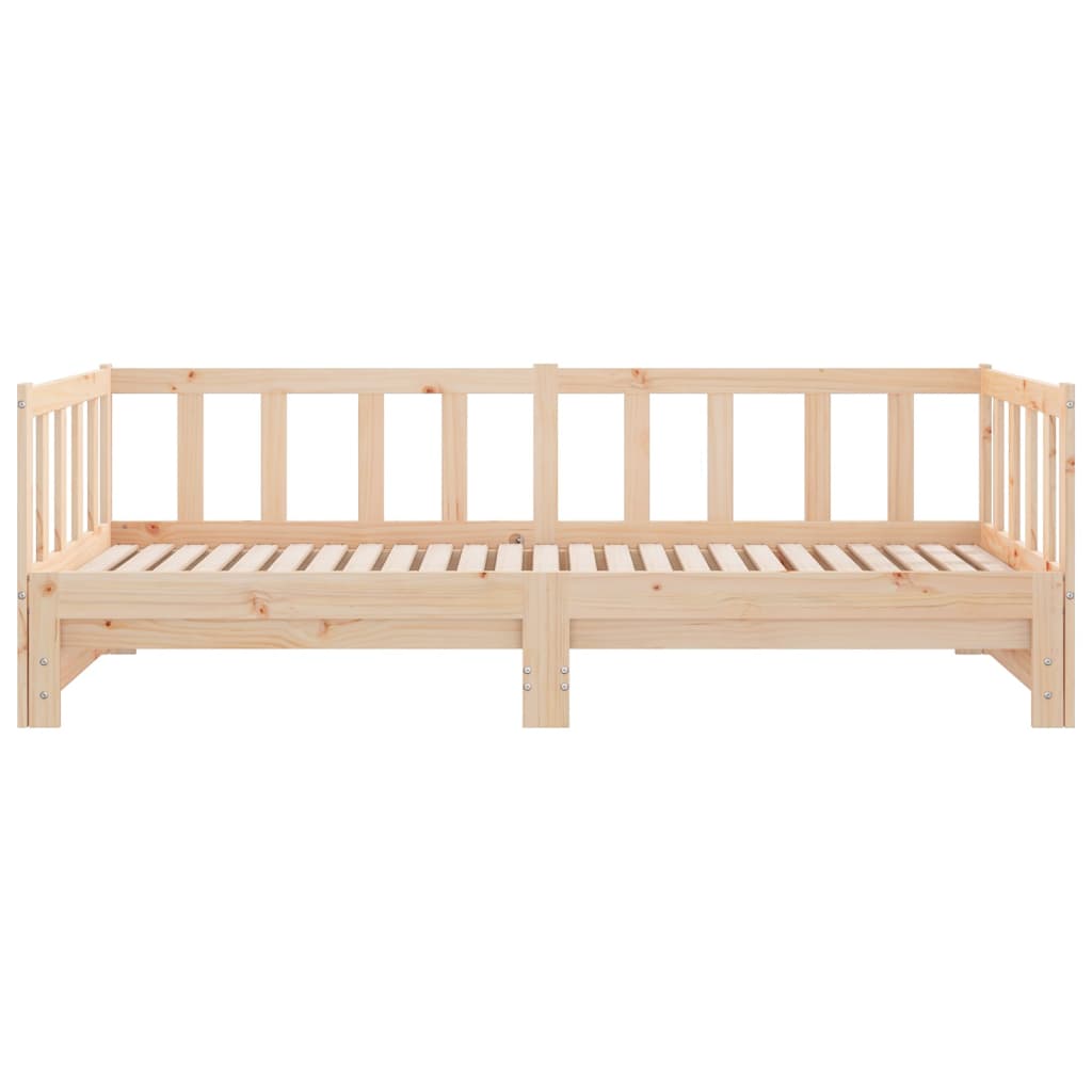 Dnevni ležaj na izvlačenje 2x (80 x 200) cm od masivne borovine