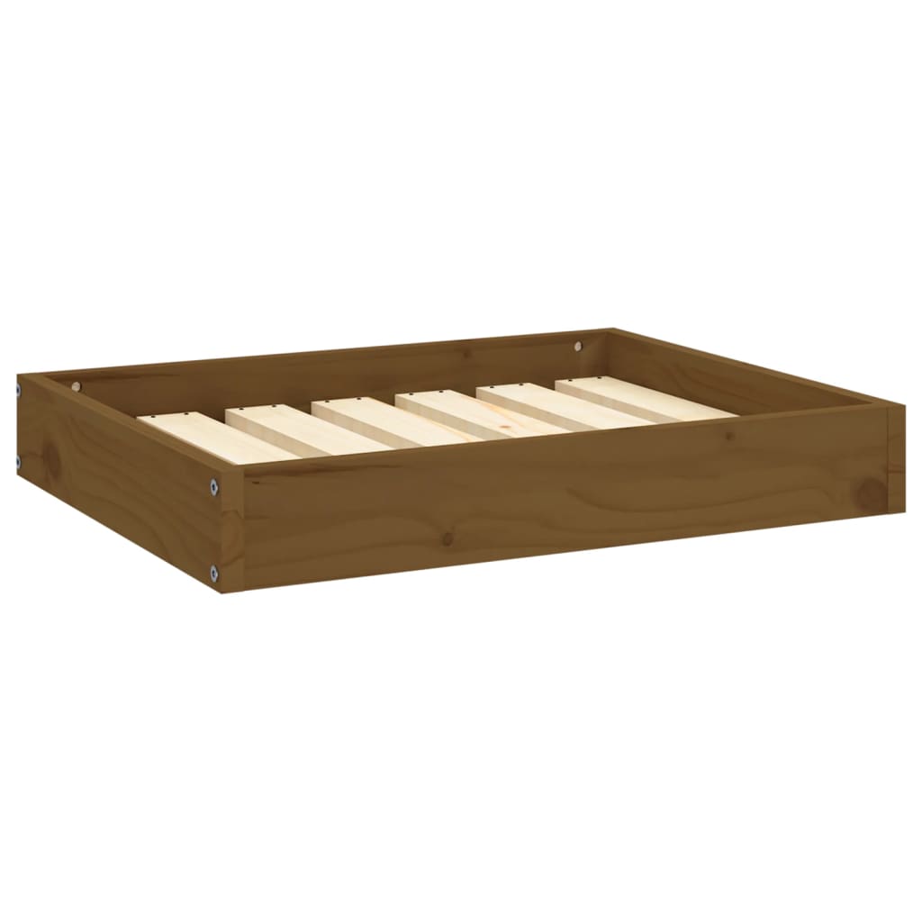 Dnevni ležaj smeđa boja meda 61,5x49x9 cm od masivne borovine
