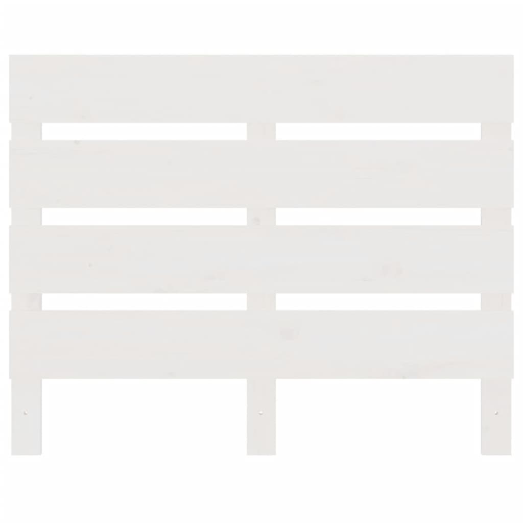 Uzglavlje bijelo 75 x 3 x 80 cm od masivne borovine