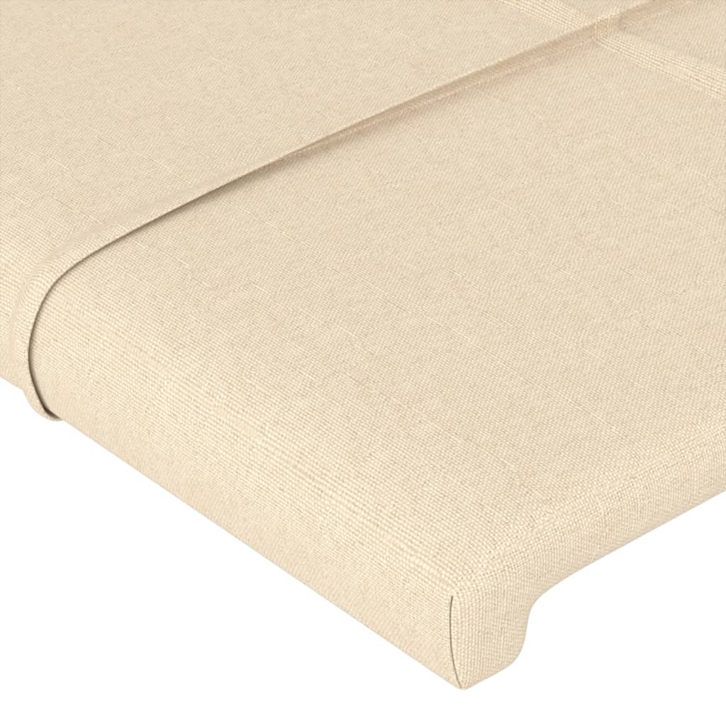 Uzglavlje krem 90x5x78/88 cm od tkanine
