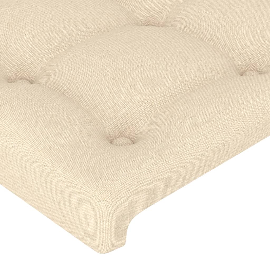Uzglavlje krem 90x5x78/88 cm od tkanine