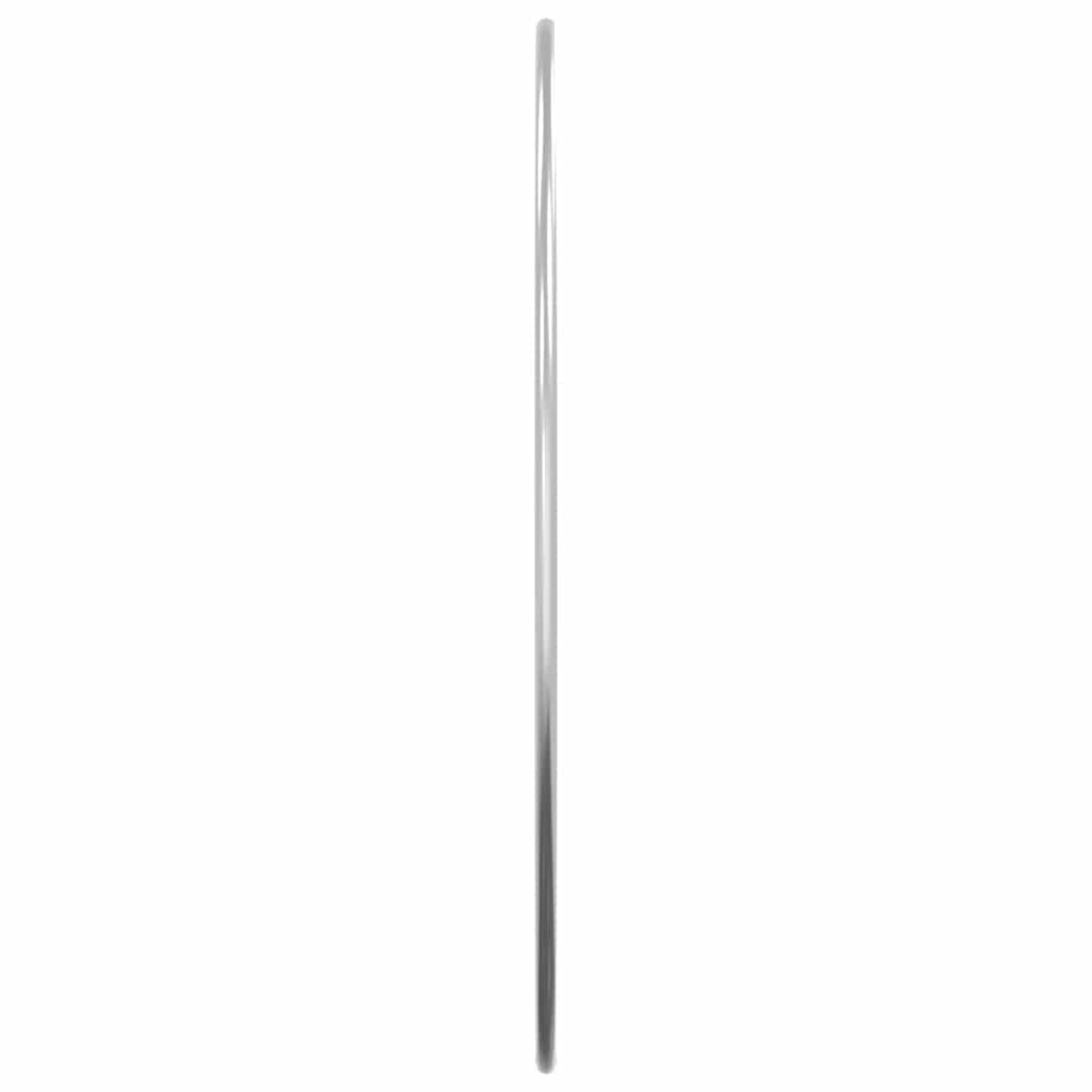 Zidno ogledalo srebrno Ø 40 cm okruglo