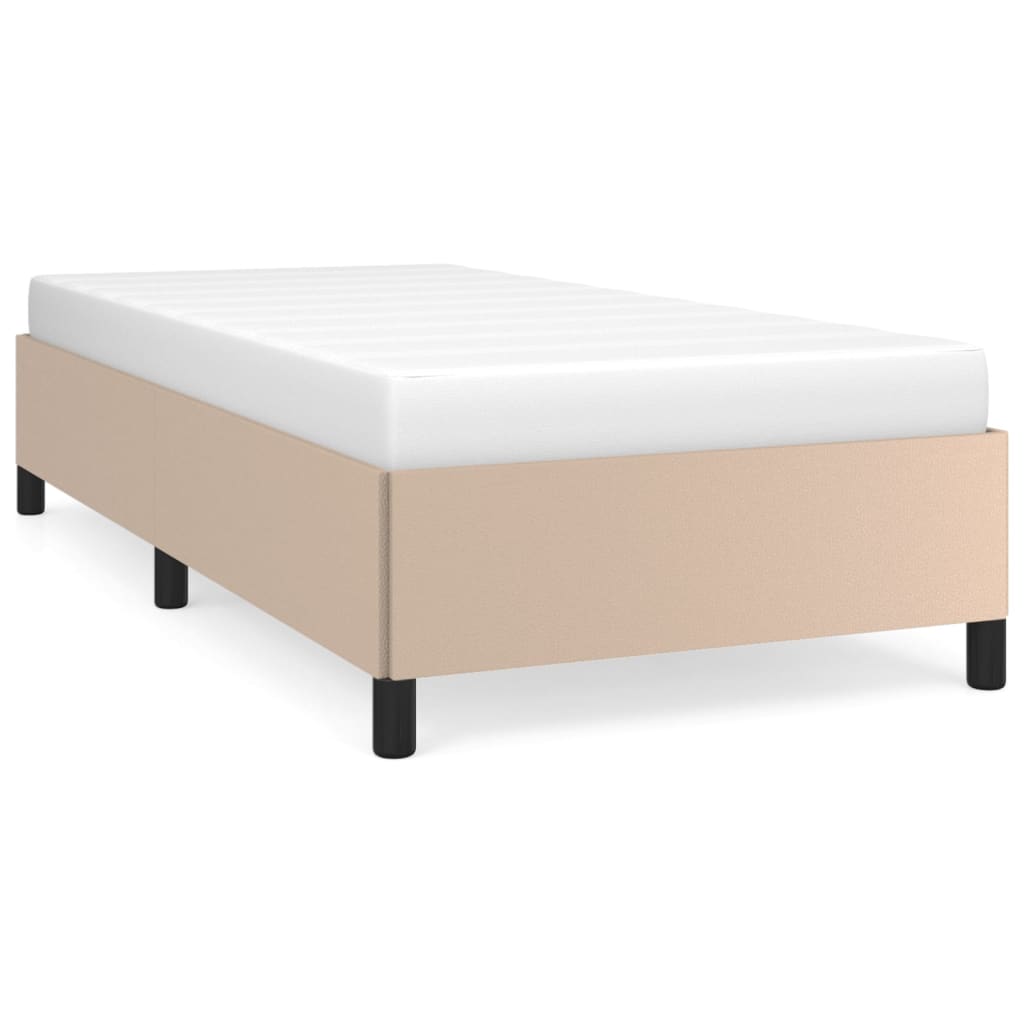 Okvir za krevet boja cappuccina 90x200 cm od umjetne kože
