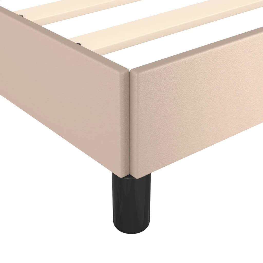 Okvir za krevet boja cappuccina 90x200 cm od umjetne kože