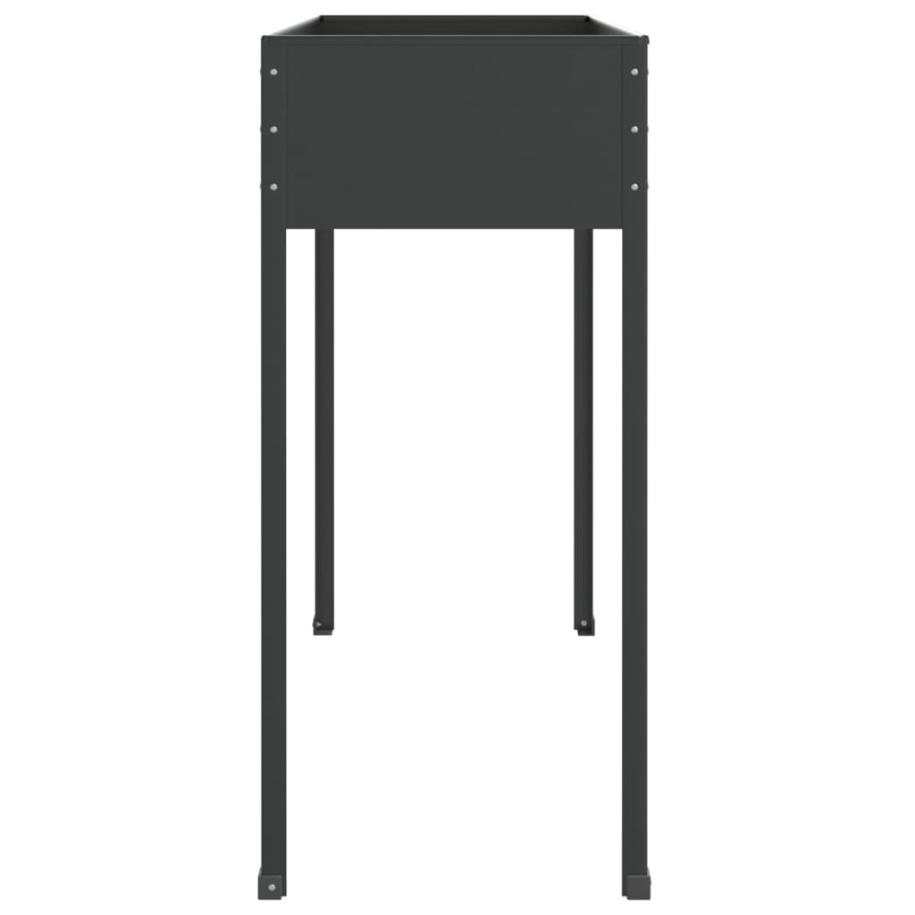 Vrtna sadilica antracit 100,5 x 40,5 x 90 cm pocinčani čelik