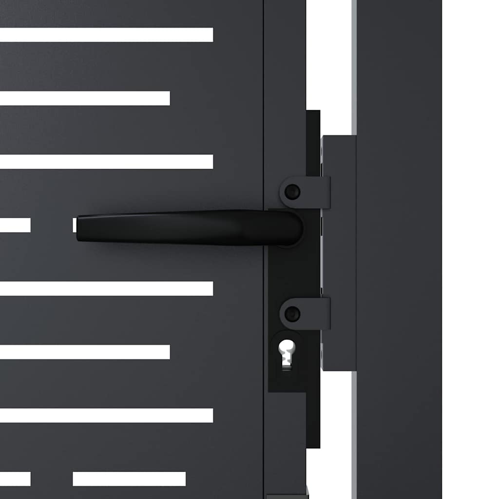 Vrtna vrata antracit boje 100x75 cm čelična kvadratna dizajna