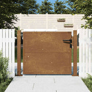 Vrtna vrata 100x100 cm Corten čelik