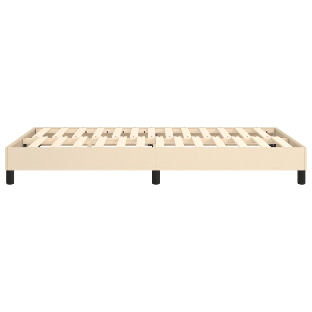 Okvir za krevet s oprugom krem 120 x 200 cm od tkanine