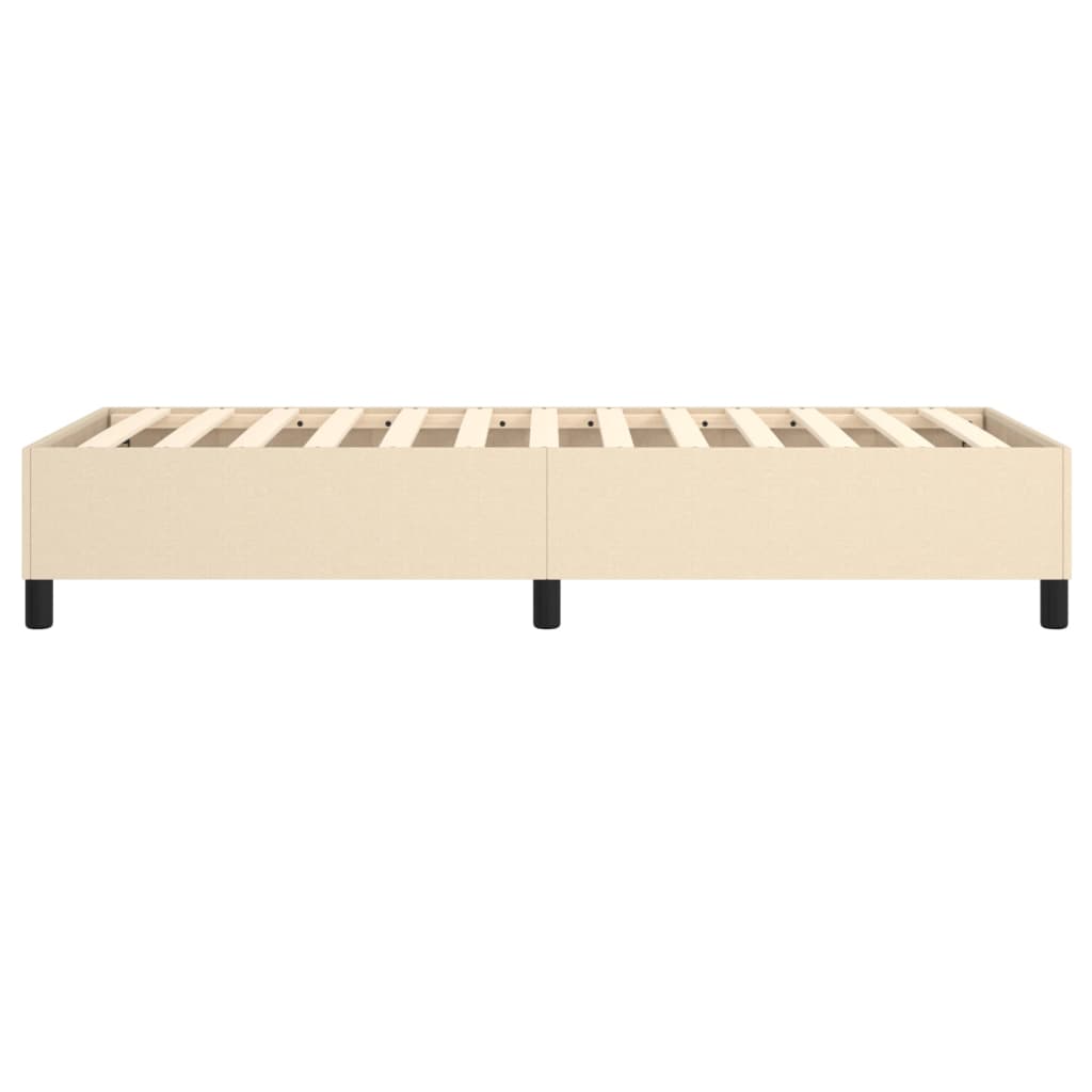 Okvir za krevet s oprugom Krem 80x200cm Tkanina