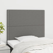 Uzglavlje tamno sivo 100x5x118/128 cm tkanina