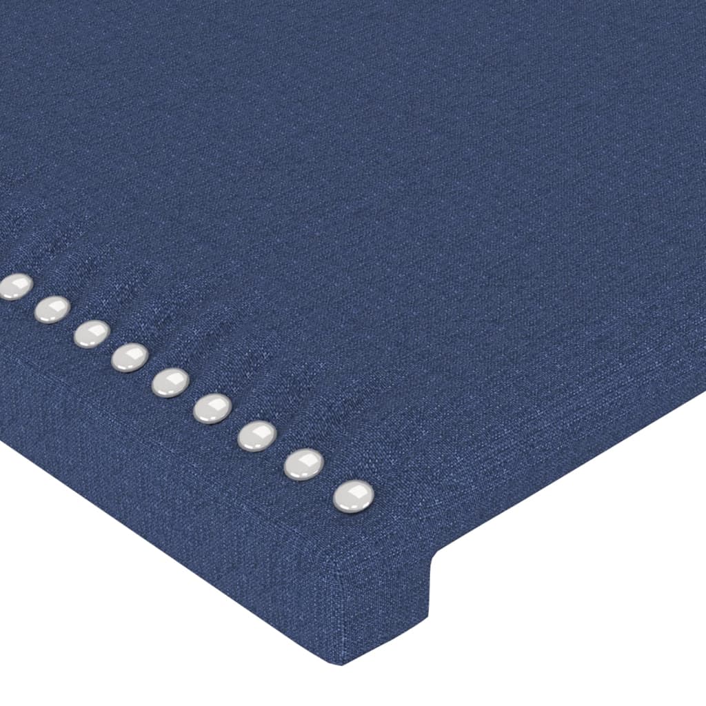 Uzglavlje plavo 100x5x118/128 cm tkanina