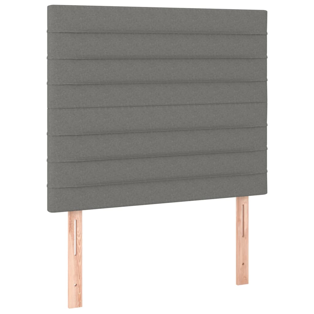 Uzglavlje tamno sivo 100x5x118/128 cm tkanina