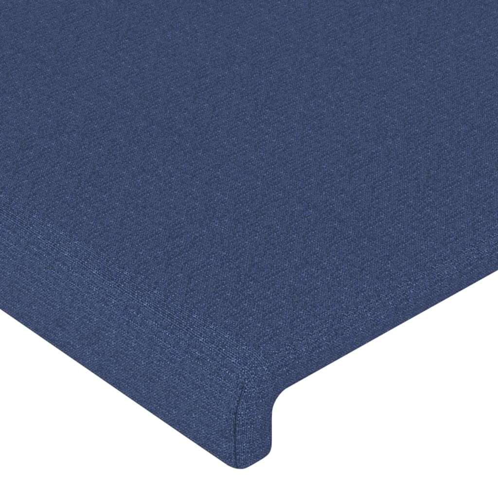 Uzglavlje s ušima plavo 103x23x118/128 cm od tkanine