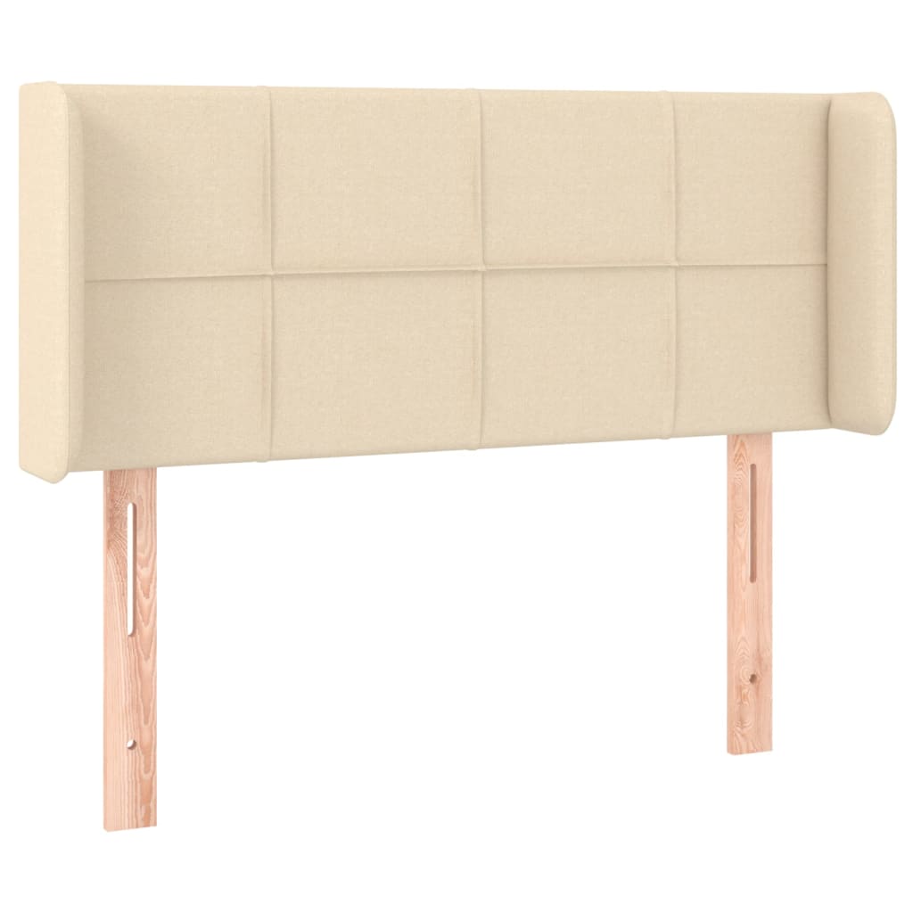 Uzglavlje s ušima krem 93x16x78/88 cm od tkanine