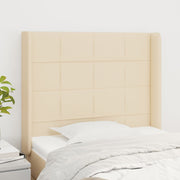 Uzglavlje s ušima krem 93x16x118/128 cm od tkanine