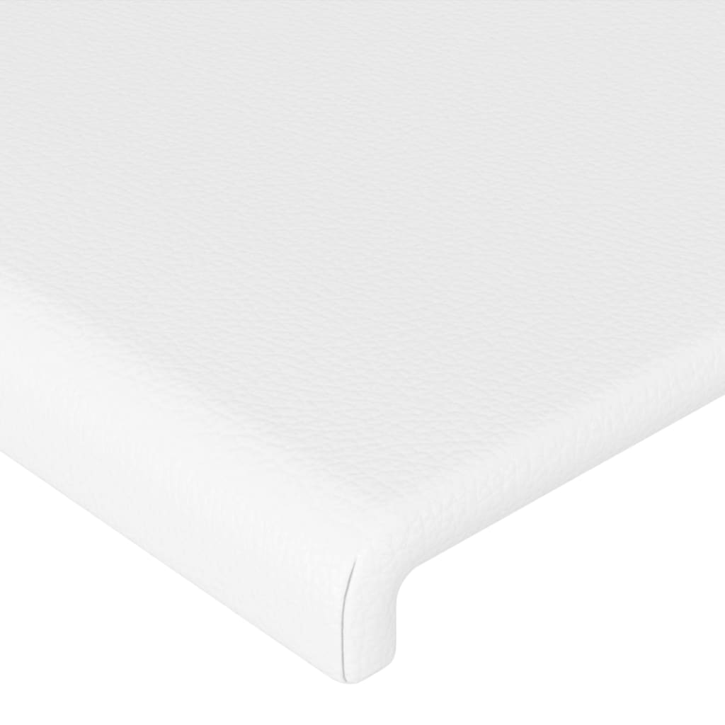LED uzglavlje bijelo 180 x 5 x 78/88 cm od umjetne kože
