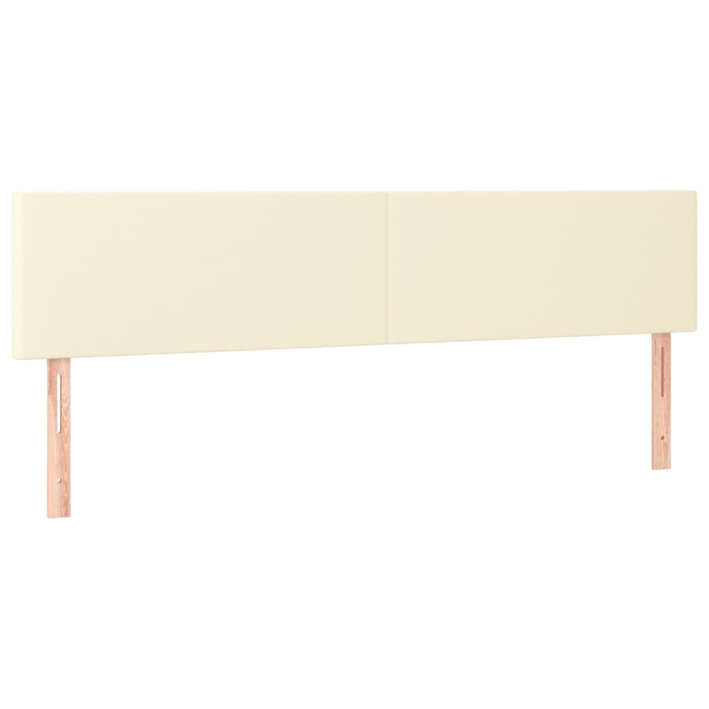 LED uzglavlje krem 200 x 5 x 78/88 cm od umjetne kože