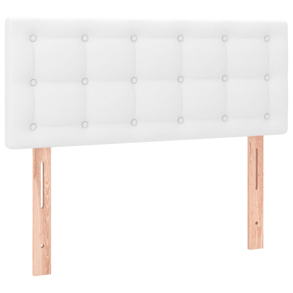 LED uzglavlje bijelo 90 x 5 x 78/88 cm od umjetne kože