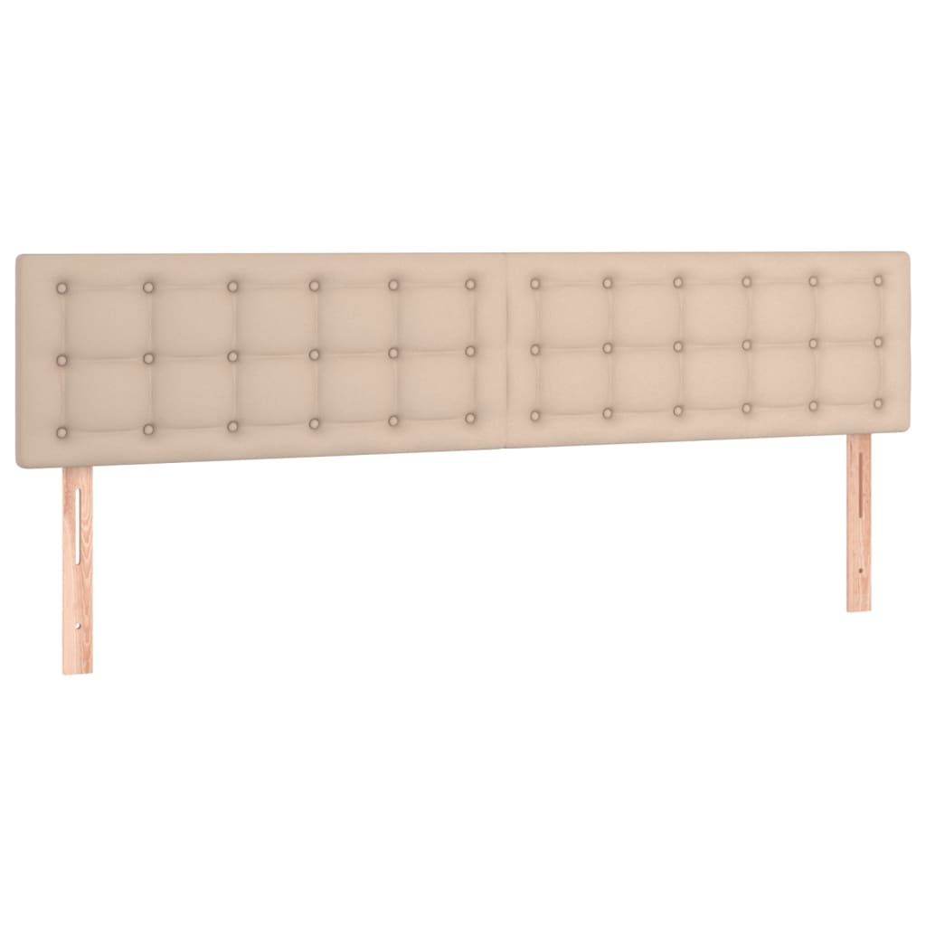 LED uzglavlje boja cappuccina 200 x 5 x 78/88cm od umjetne kože