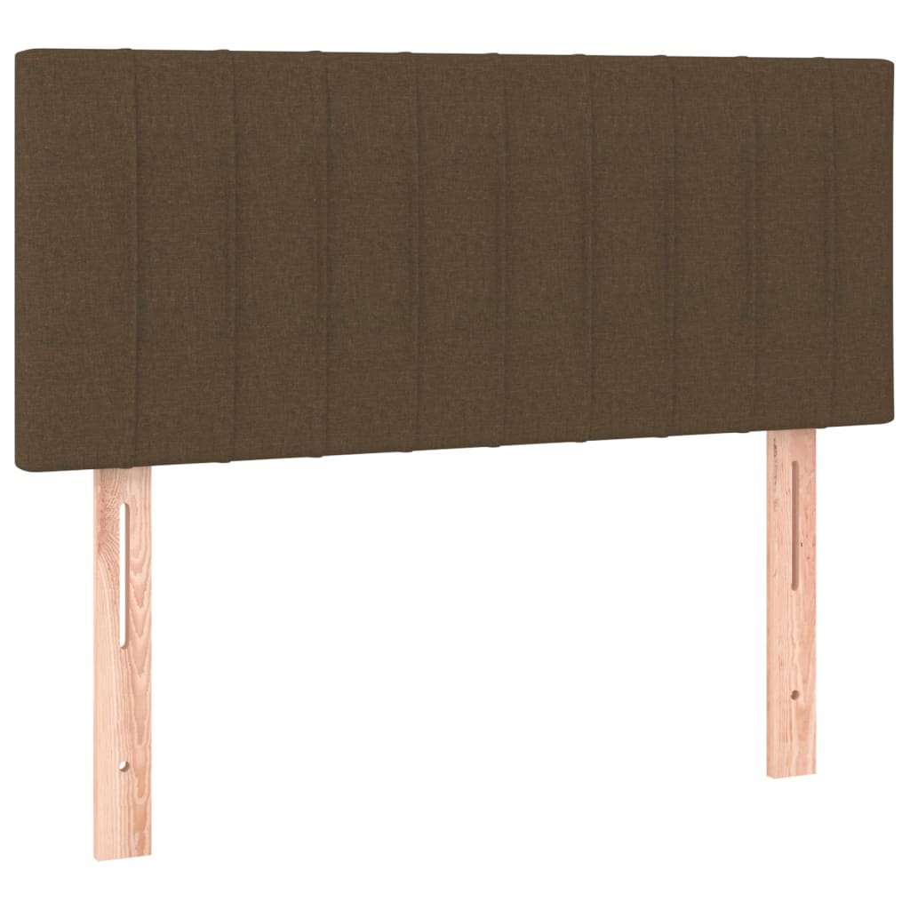 LED uzglavlje tamnosmeđe 90x5x78/88 cm od tkanine
