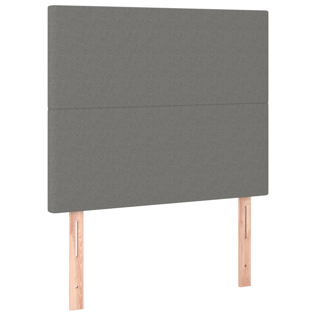 LED uzglavlje tamnosivo 100x5x118/128 cm od tkanine