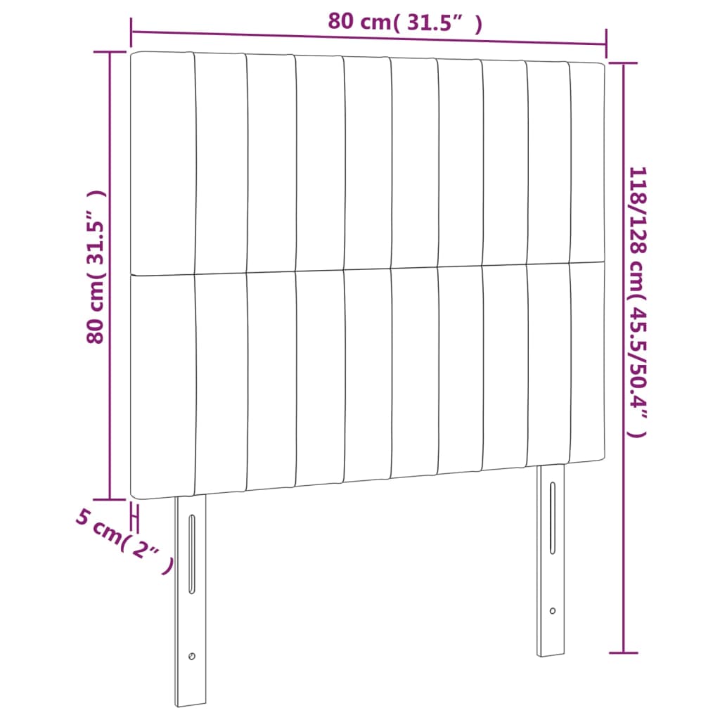 LED uzglavlje svjetlosivo 80x5x118/128 cm baršunasto