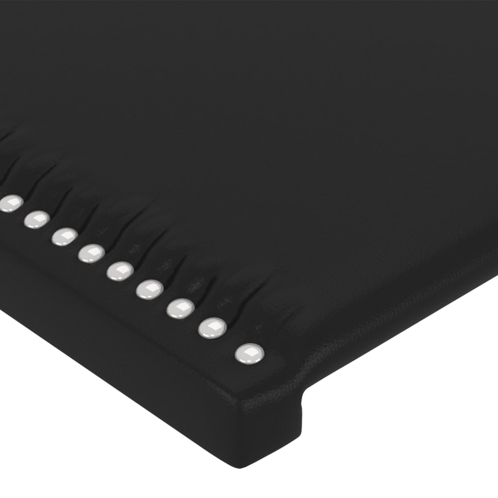 LED uzglavlje crno 83x16x78/88 cm od umjetne kože
