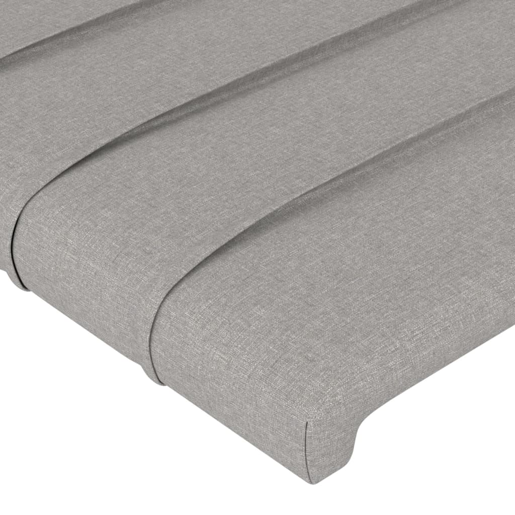 LED uzglavlje svjetlosivo 103x16x78/88 cm od tkanine
