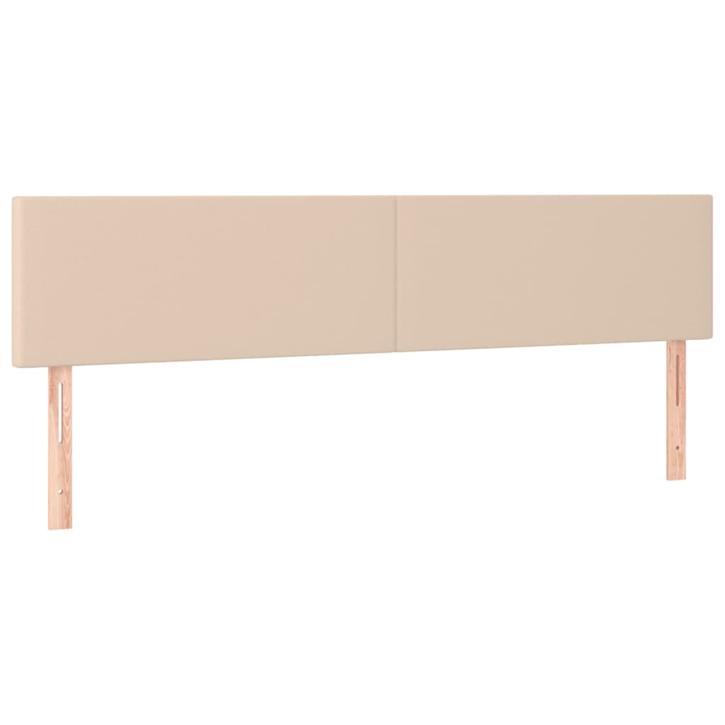 Krevet box spring madrac LED cappuccino 200x200cm umjetna koža