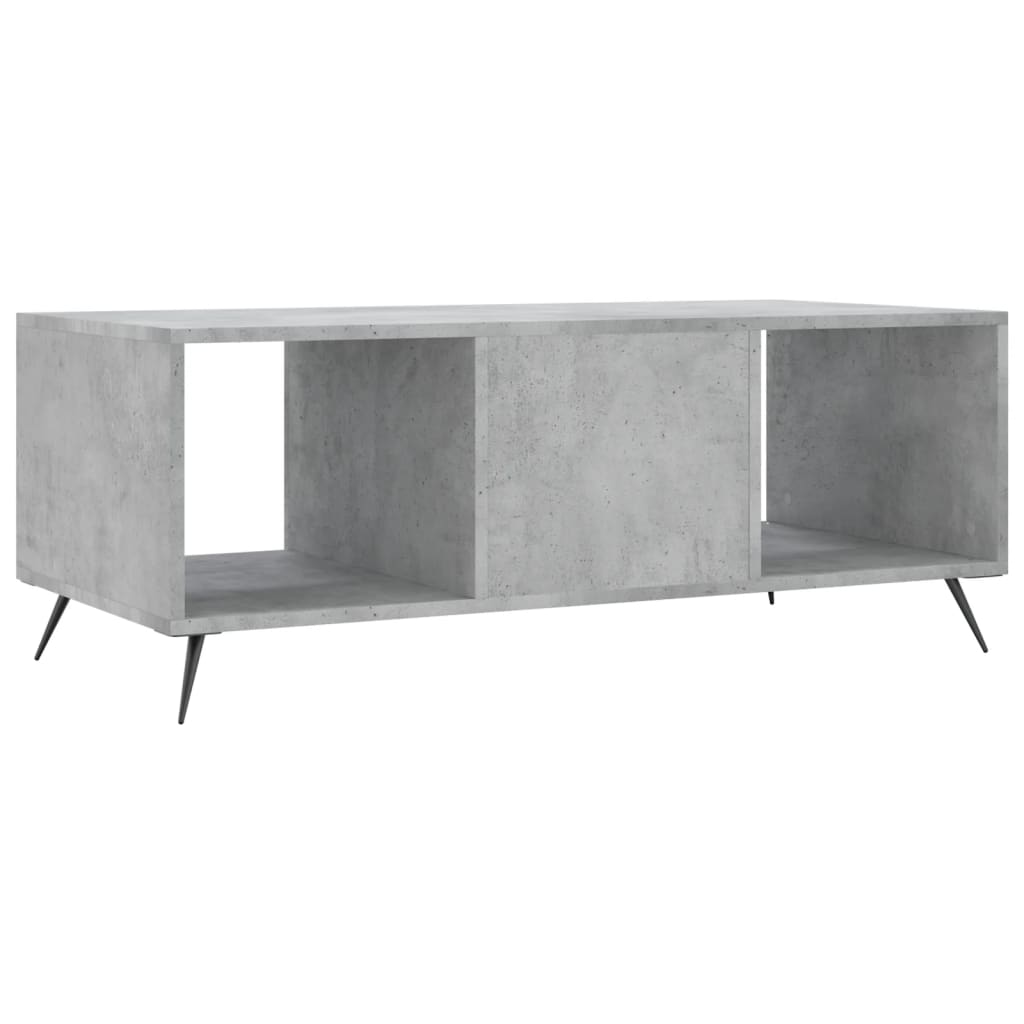 Stolić za kavu boja betona 102 x 50 x 40 cm konstruirano drvo