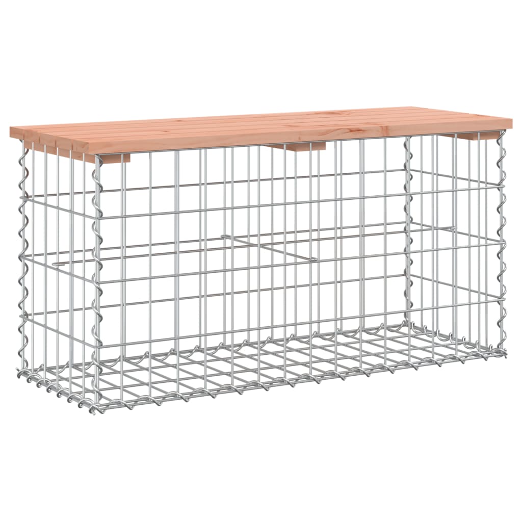 Vrtna klupa s gabionskim dizajnom 83x31,5x42 cm drvo duglazije