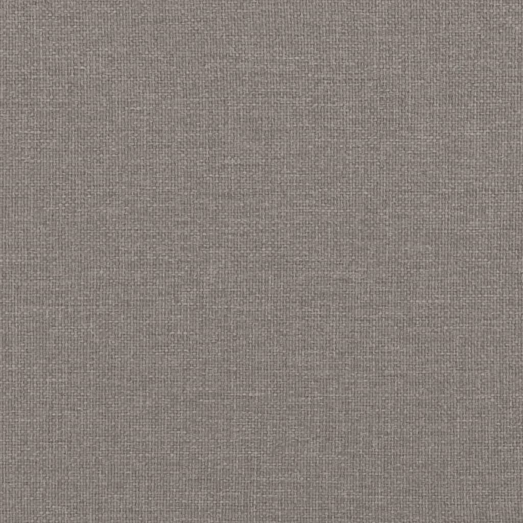 Dnevni krevet s madracem smeđesivi 100 x 200 cm od tkanine