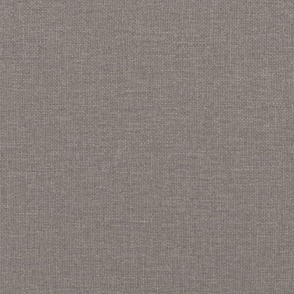 Dnevni krevet s madracem smeđesivi 100 x 200 cm od tkanine