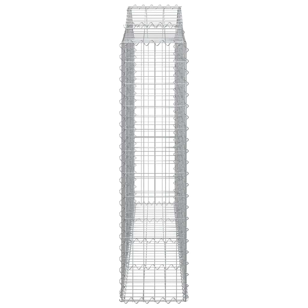 Lučne gabionske košare 2 kom 200x30x120/140cm pocinčano željezo