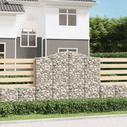 Lučne gabionske košare 2 kom 200x30x160/180cm pocinčano željezo