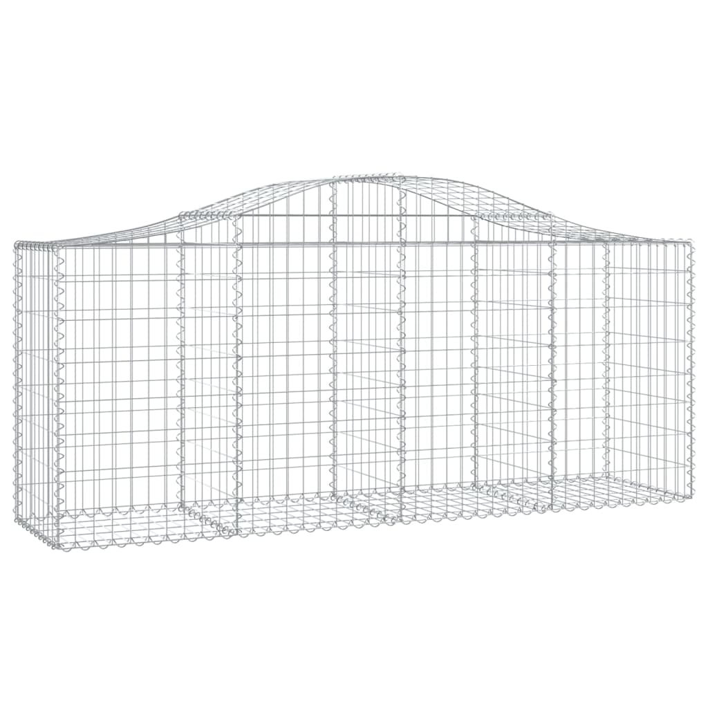 Lučne gabionske košare 12 kom 200x50x80/100cm pocinčano željezo